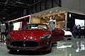 Maserati rossa al salone internazionale di Ginevra
